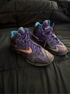 Men's Nike LeBron 11 Summit Lake Hornets